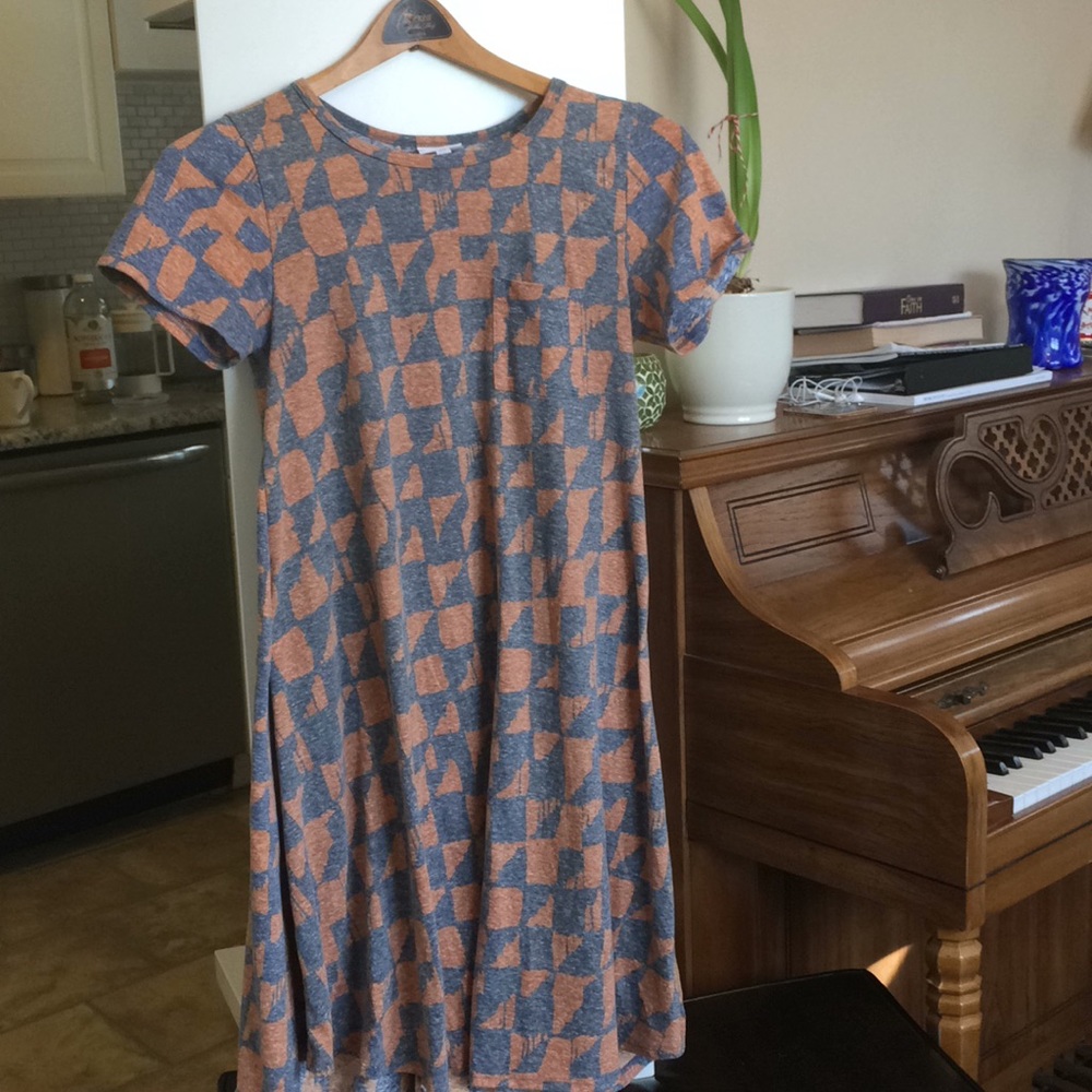 Gray and orange dress | LuLaRoe